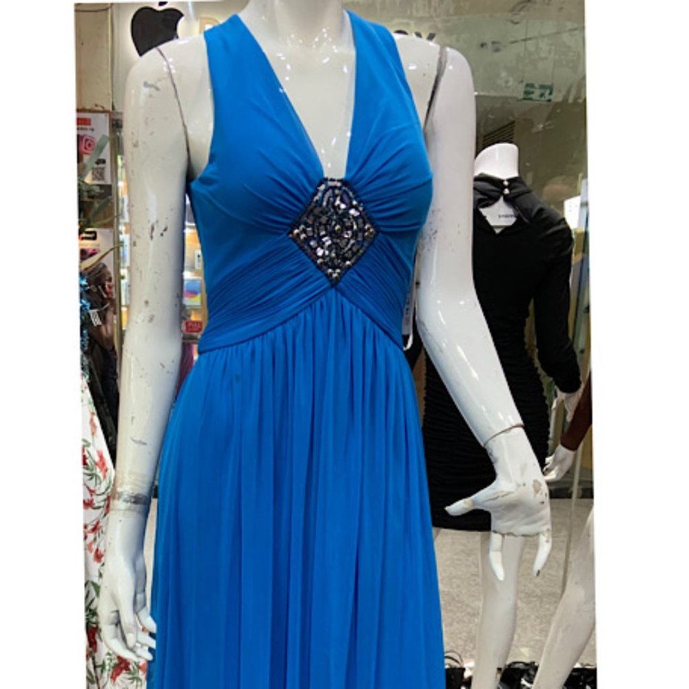 Women's Sexy V Neck Prom wedding Bridesmaid long maxi Dress with sequin Y2K